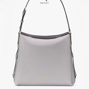 Kate Spade Elegant Gray Shoulder Bag